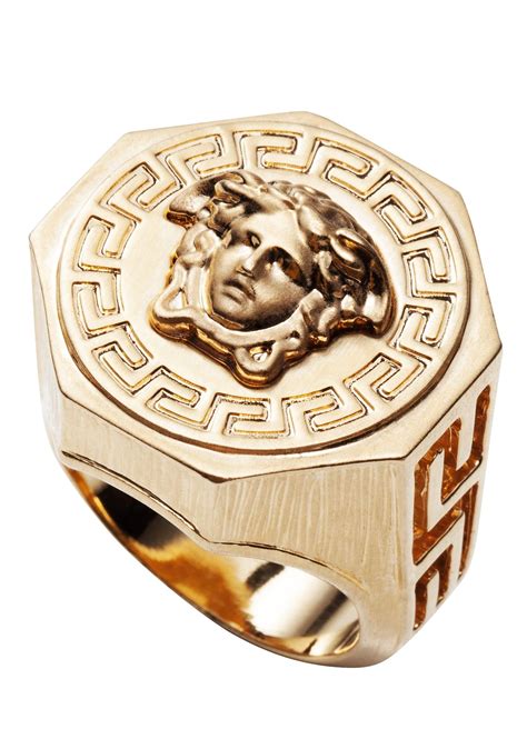 gouden ring versace|versace designer rings.